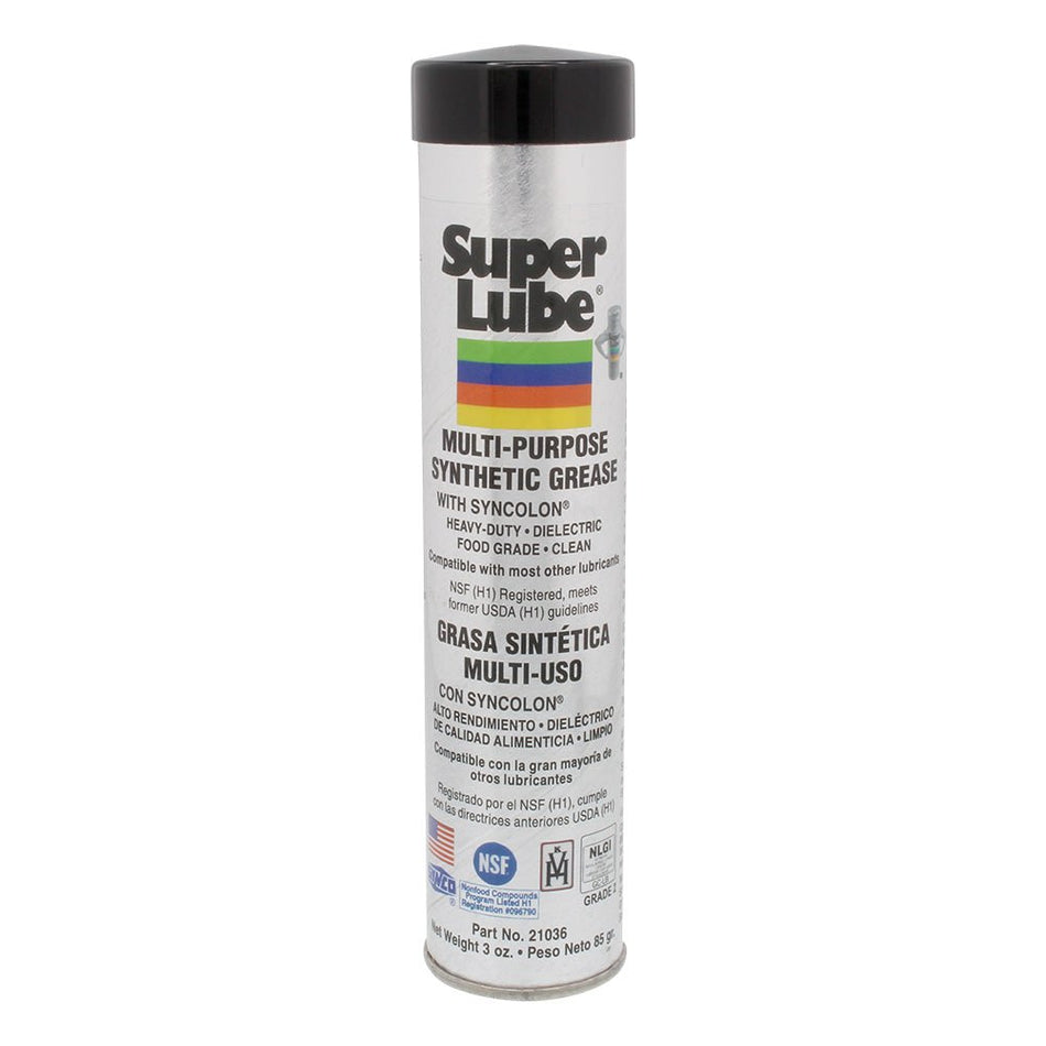 Super Lube Multi - Purpose Synthetic Grease w/Syncolon - 3oz Cartridge - Get Tight Gear