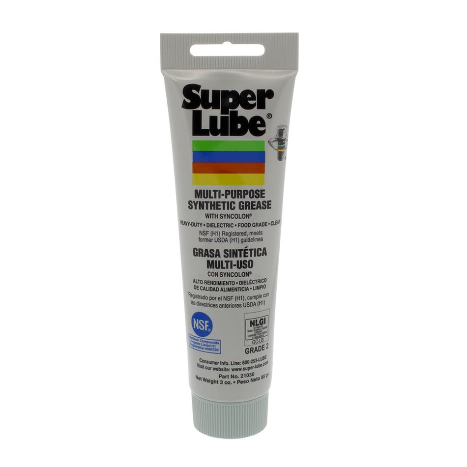 Super Lube Multi - Purpose Synthetic Grease w/Syncolon - 3oz Tube - Get Tight Gear