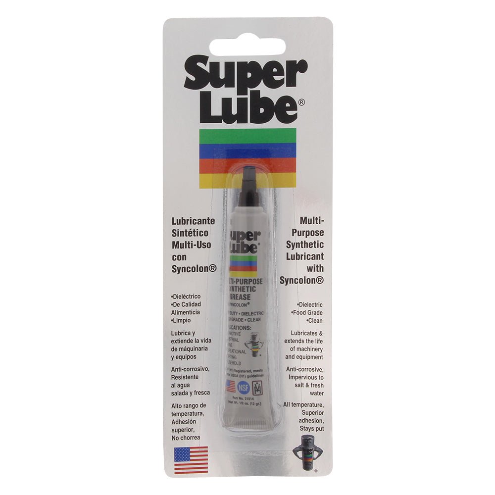 Super Lube Multi - Purpose Synthetic Grease w/Syncolon - .5oz Tube - Get Tight Gear
