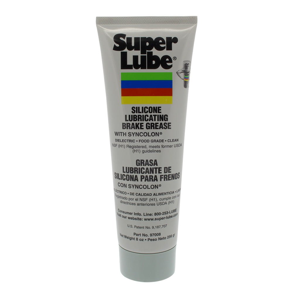Super Lube Silicone Lubricating Brake Grease w/Syncolon - 8oz Tube - Get Tight Gear