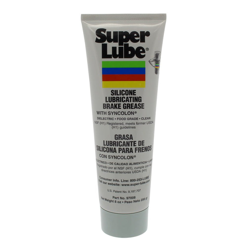 Super Lube Silicone Lubricating Brake Grease w/Syncolon - 8oz Tube - Get Tight Gear