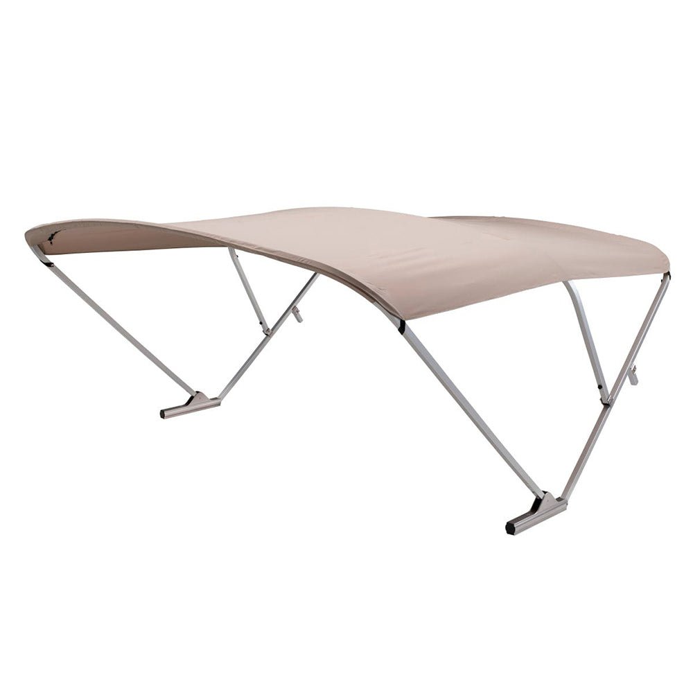 SureShade Power Bimini - Clear Anodized Frame - Beige Fabric - Get Tight Gear