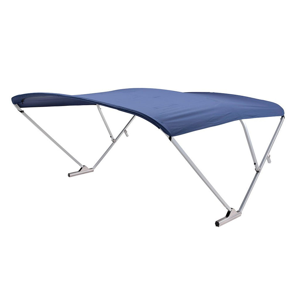 SureShade Power Bimini - Clear Anodized Frame - Navy Canvas - Get Tight Gear