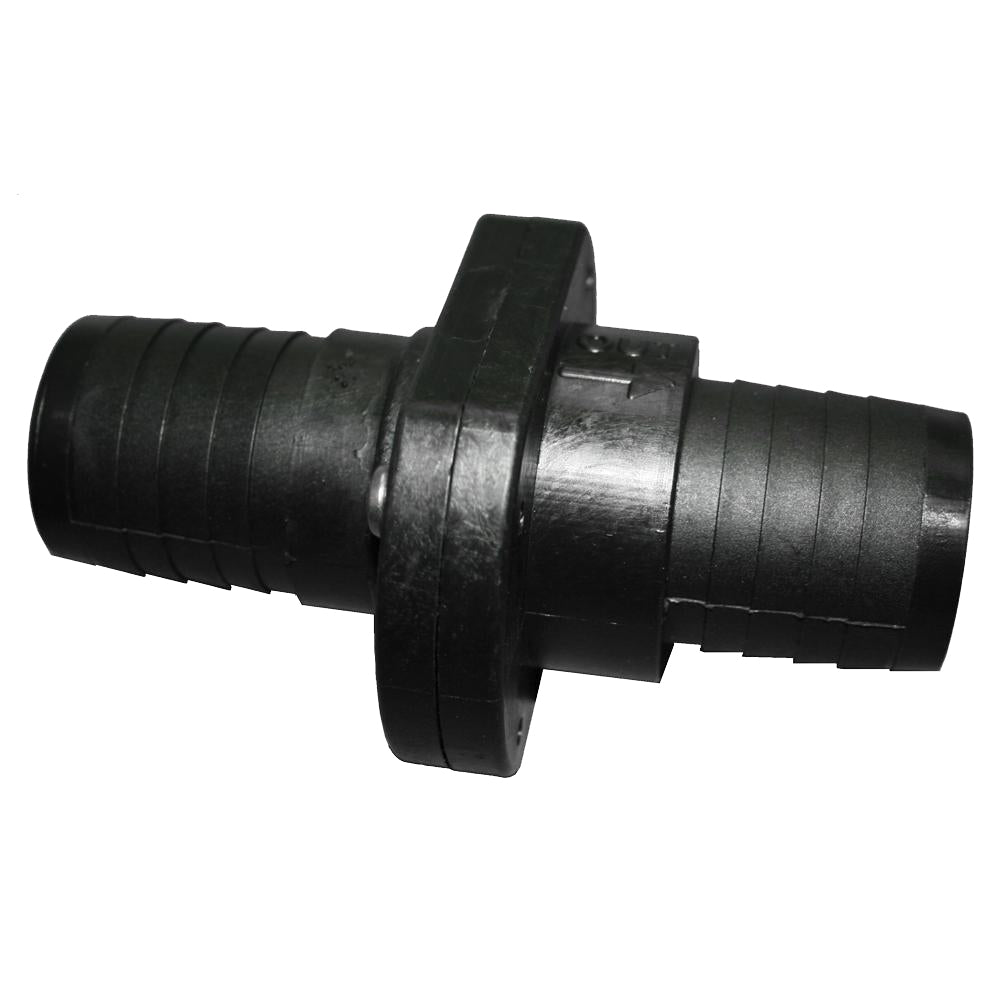 T - H Marine Double Barb Inline Scupper Check Valve - 1 - 1/2" - Black - Get Tight Gear
