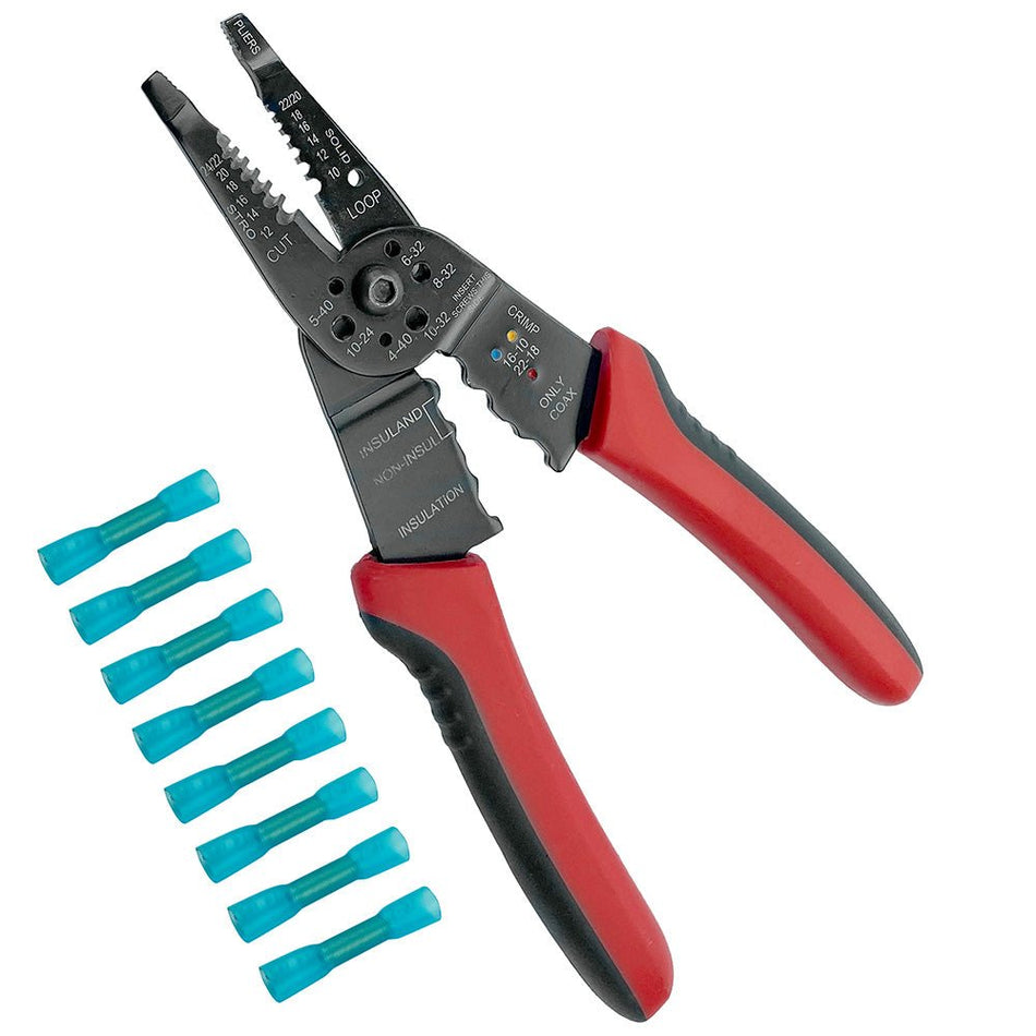 T - H Marine Heat Shrink Kit w/6 - In - 1 Wire Tool & Connectors - Get Tight Gear