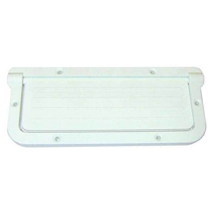 T - H Marine Large Rectangular Scupper - White - Get Tight Gear