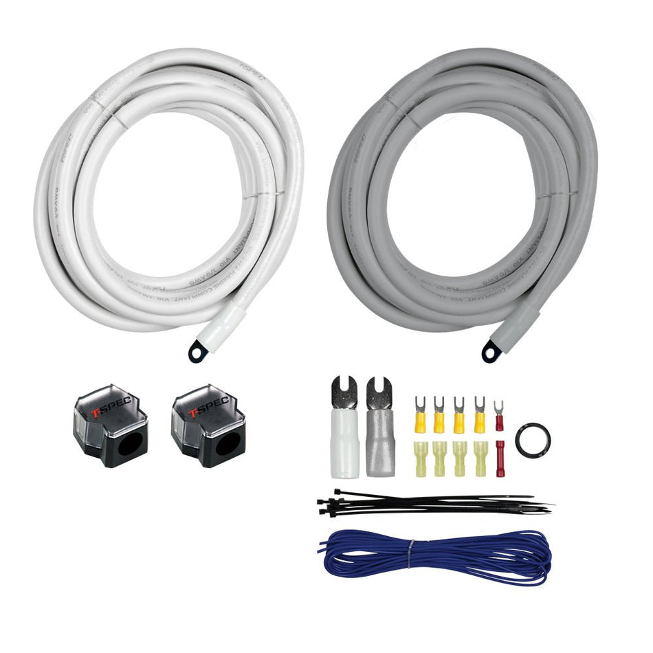 T - Spec V10 - D104K 4 Gauge Add - A - Amp Kit f/1/0 Gauge Wire - Get Tight Gear