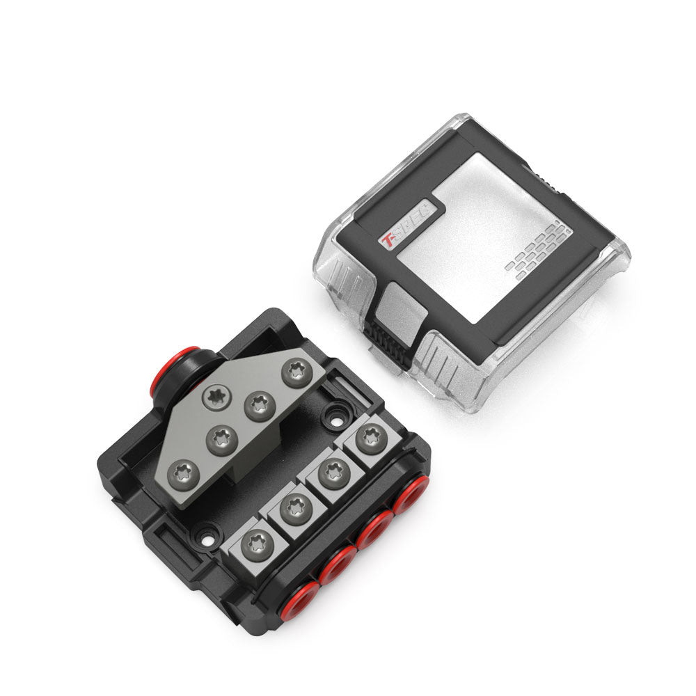 T - Spec VFDB4 MANL 4 Position Distribution Block w/Cover - Get Tight Gear