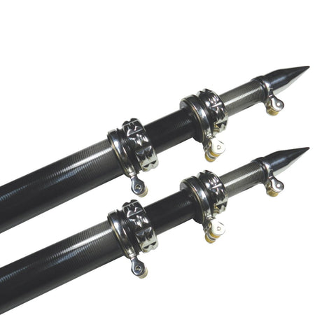 TACO 16' Carbon Fiber Outrigger Poles - Pair - Black - Get Tight Gear