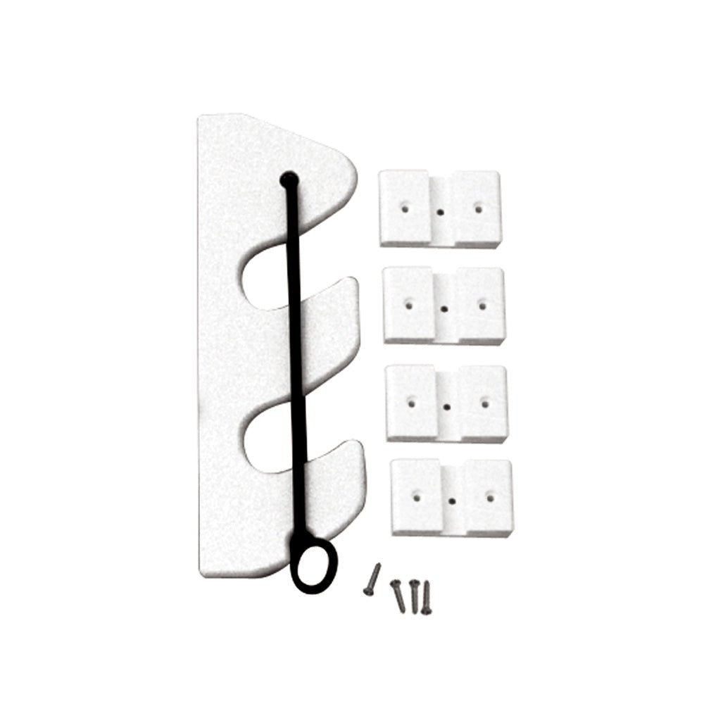 TACO 2 - Rod Poly Bungee Rod Holder Rack - White - Get Tight Gear