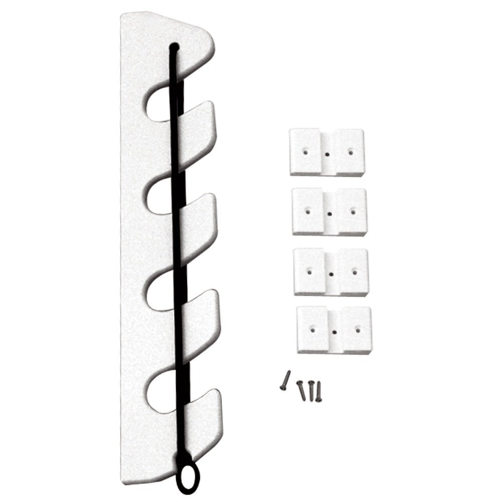 TACO 4 - Rod Poly Bungee Rod Holder Rack - White - Get Tight Gear
