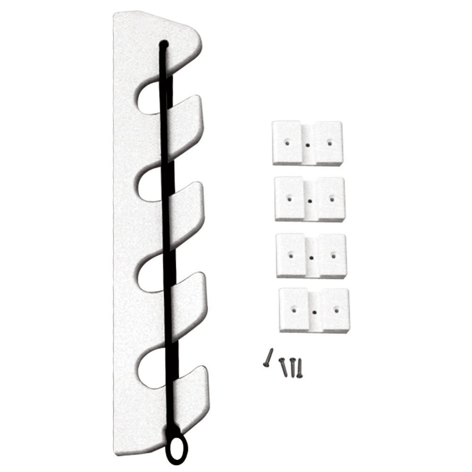 TACO 4 - Rod Poly Bungee Rod Holder Rack - White - Get Tight Gear