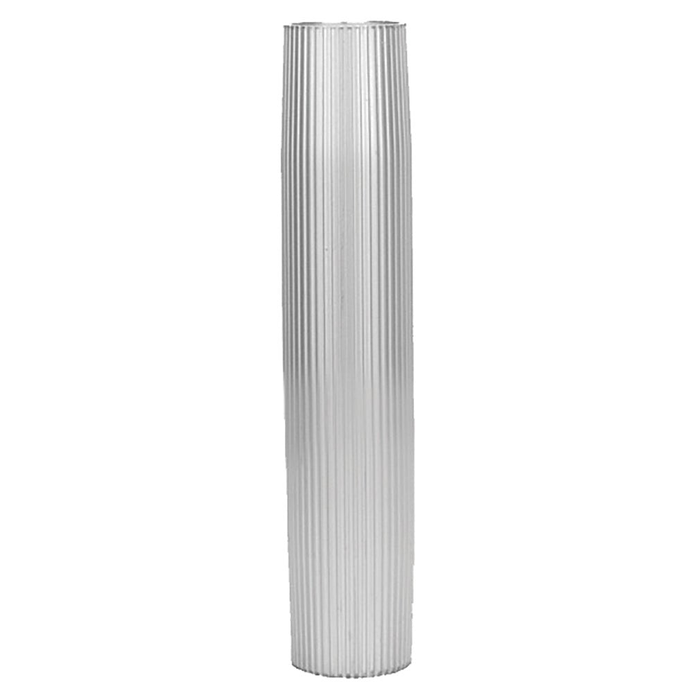 TACO Aluminum Ribbed Table Pedestal - 2 - 3/8" O.D. - 30 - 3/4" Length - Get Tight Gear
