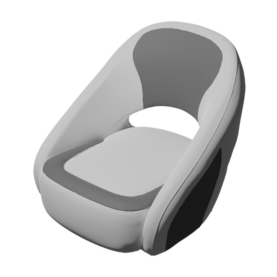 TACO Caladesi Smooth Bucket Seat - White/Grey - Get Tight Gear
