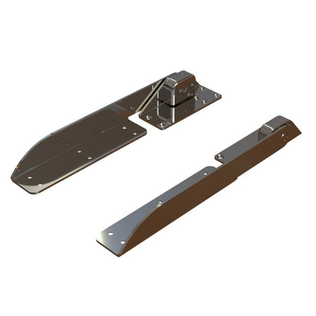 TACO Command Ratchet Hinge - 18 - 1/2" - 316 Stainless Steel Polished w/Hard Stop - Get Tight Gear
