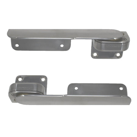 TACO Command Ratchet Hinges - 9 - 3/8" - Polished 316 Stainless Steel - Pair - Get Tight Gear
