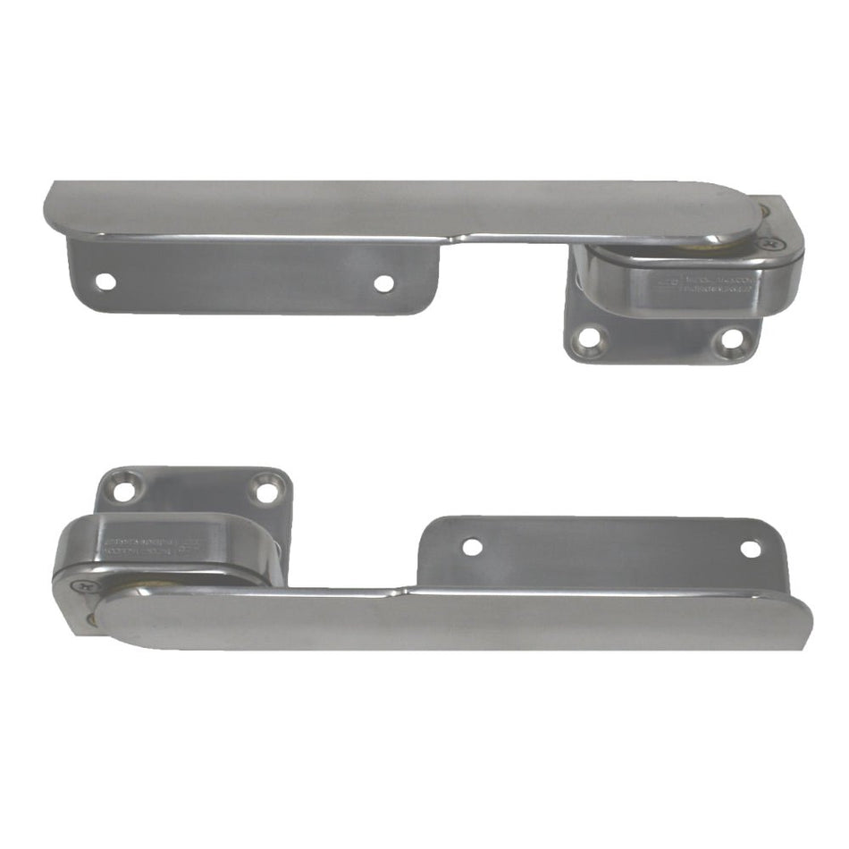 TACO Command Ratchet Hinges - 9 - 3/8" - Polished 316 Stainless Steel - Pair - Get Tight Gear