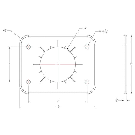 TACO Grand Slam 300 Universal Backing Plate f/GS - 300 & GS - 390 - Pair - Get Tight Gear