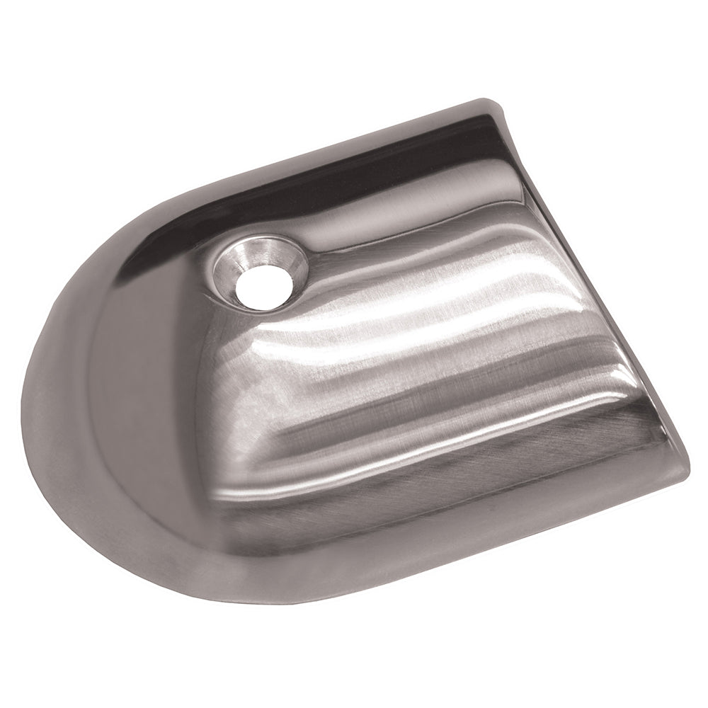 TACO Polished Stainless Steel 2 - 19/64 Rub Rail End Cap - Get Tight Gear