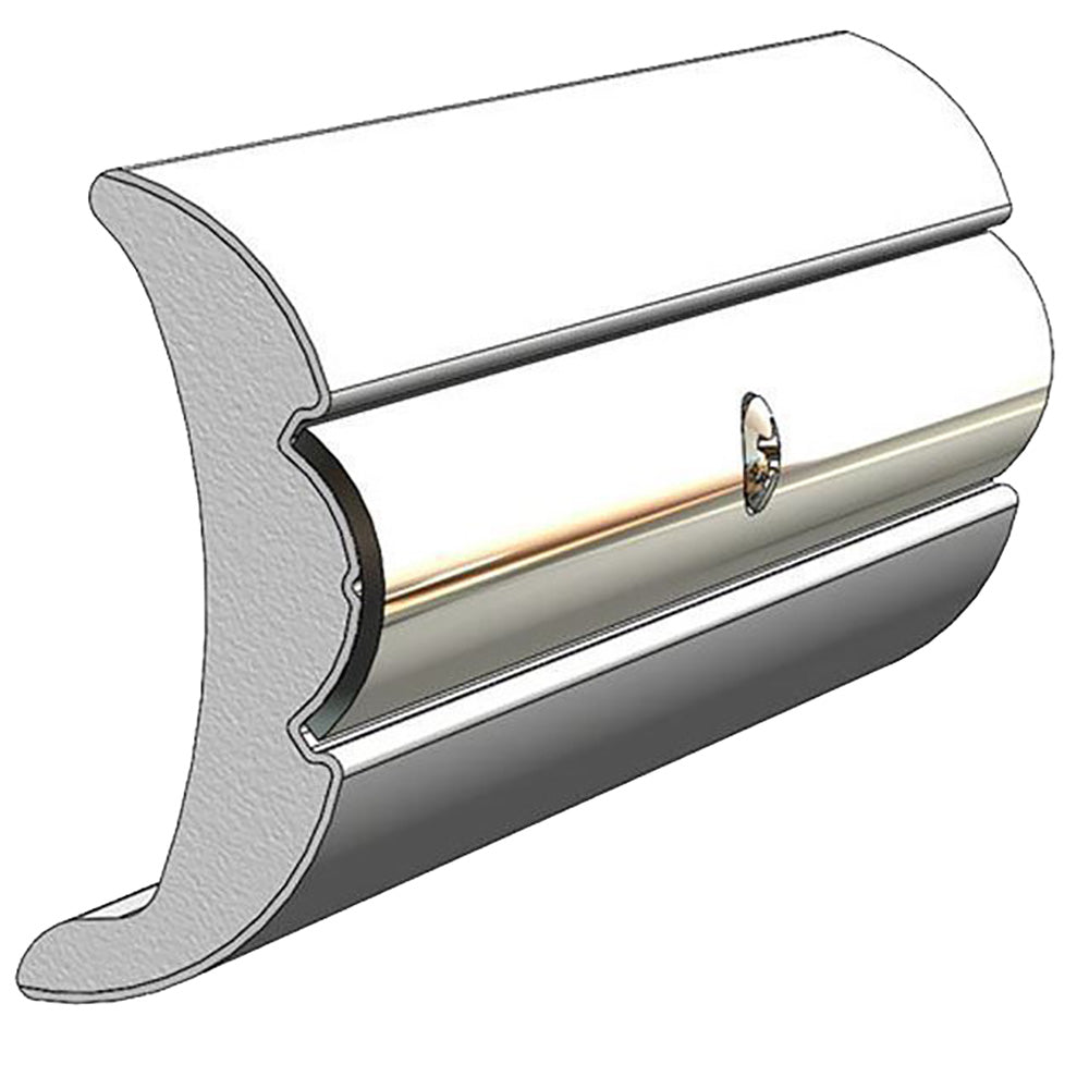 TACO Rigid Vinyl Flex - Core Rub Rail 2" x 7/8" - Frosty White 60' - Get Tight Gear