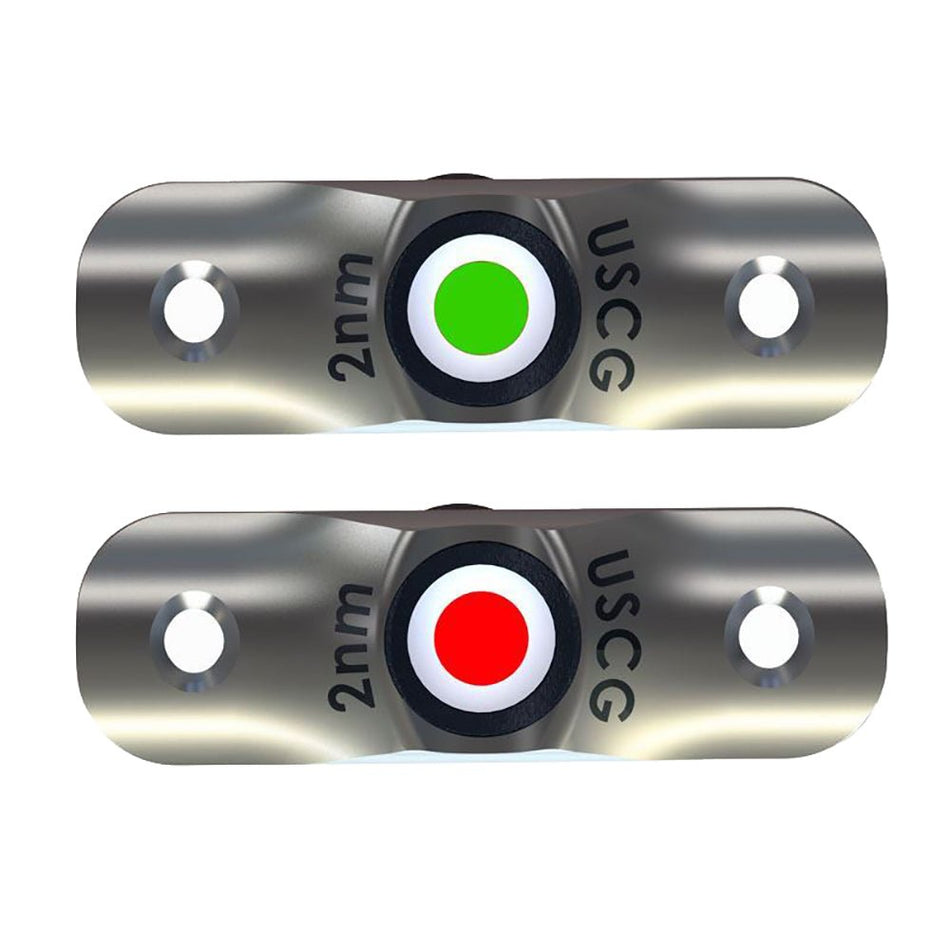 TACO Rub Rail Mounted LED Navigation Light Set - 2 - 1/2" - Get Tight Gear