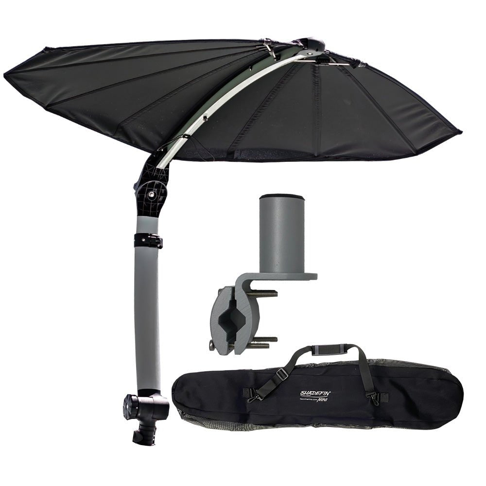 TACO ShadeFin Mini w/Black Fabric - Bag & Square Rail Mount Kit - Get Tight Gear
