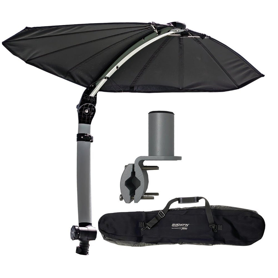 TACO ShadeFin Mini w/Black Fabric - Bag & Square Rail Mount Kit - Get Tight Gear