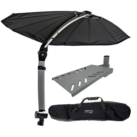 TACO ShadeFin Mini w/Black Fabric - Bag & Swivel Seat Mount Kit - Get Tight Gear