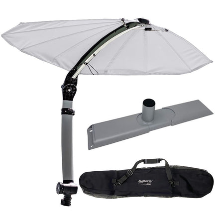 TACO ShadeFin Mini w/White Fabric - Bag & Kayak Mount Kit - Get Tight Gear