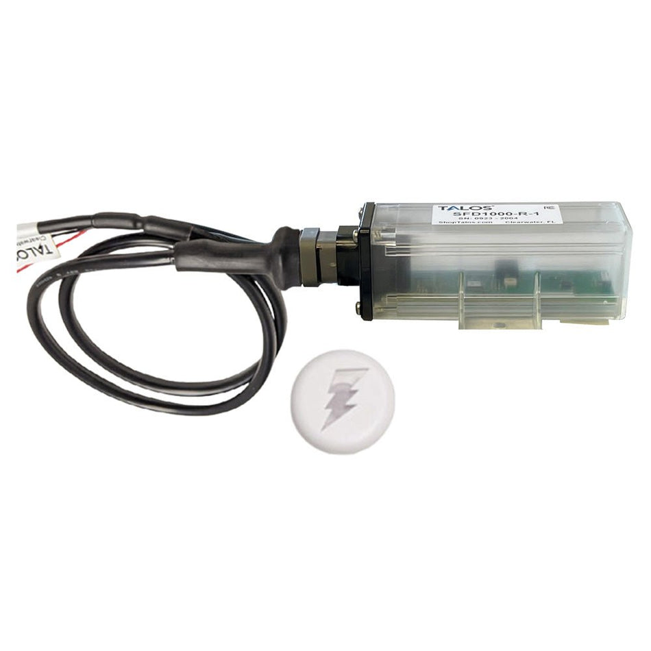 TALOS Remote Housing Lightning Detection System w/10' Cable - White Round Indicator w/Translucent Housing - Get Tight Gear