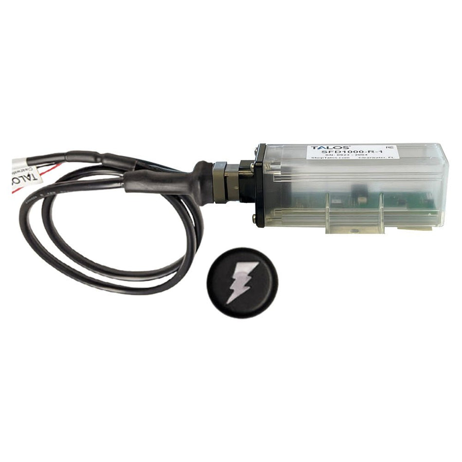TALOS Remote Housing Lightning Detection System w/3' Cable - Black Round Indicator w/Translucent Housing - Get Tight Gear