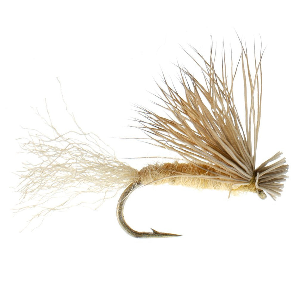 Tan X Caddis Emerging Caddis Adult Trout Dry Fly - 1 Dozen Flies Hook Size 16 - Get Tight Gear