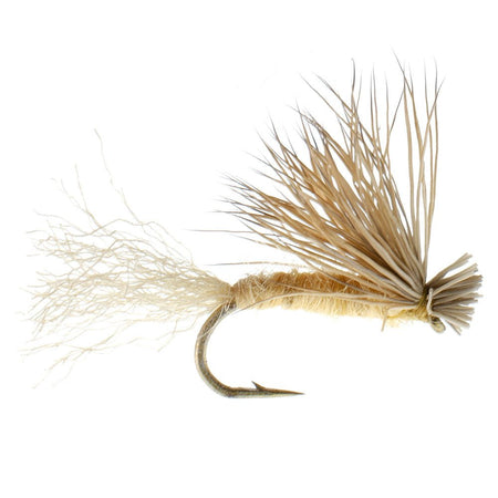 Tan X Caddis Emerging Caddis Adult Trout Dry Fly - 6 Flies Hook Size 14 - Get Tight Gear