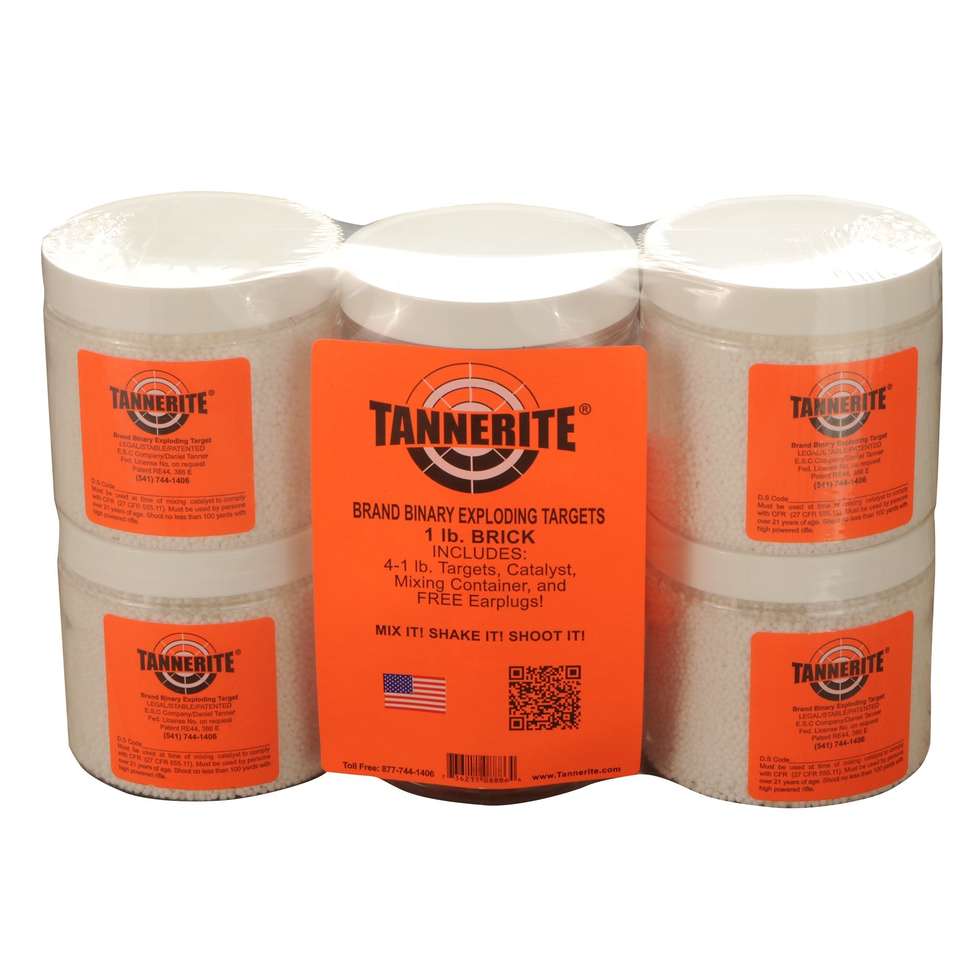 TANNERITE BRICK 1LB TRGT 4/PK - Get Tight Gear