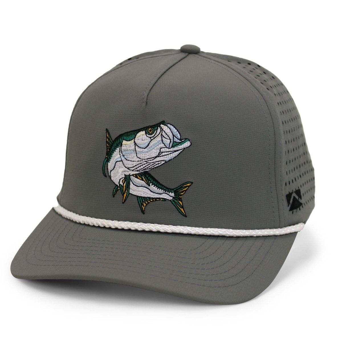 TARPOON 5 - Panel Perforated Performance Rope Cap - Get Tight Gear