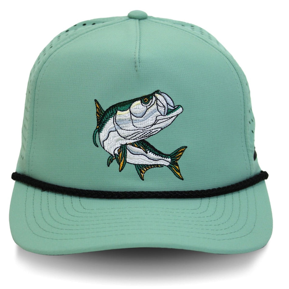 TARPOON 5 - Panel Perforated Performance Rope Cap - Get Tight Gear