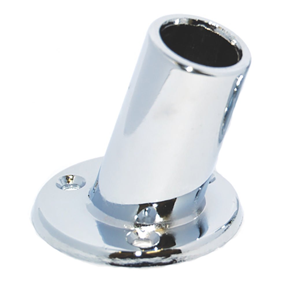 Taylor Made 1" Slanted Chrome Plated Flag Pole Socket - Get Tight Gear