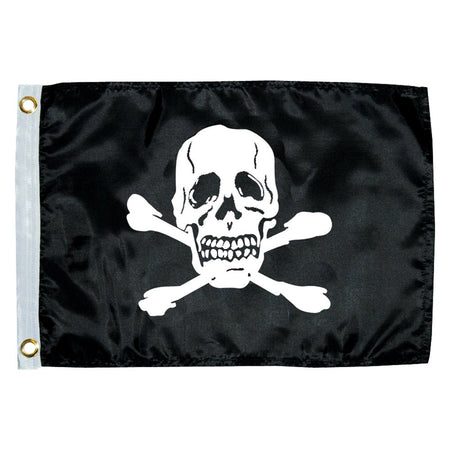 Taylor Made 12" x 18" Jolly Roger Novelty Flag - Get Tight Gear