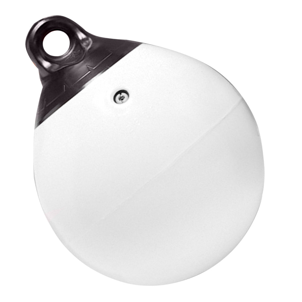 Taylor Made 15" Tuff End Inflatable Vinyl Buoy - White - Get Tight Gear