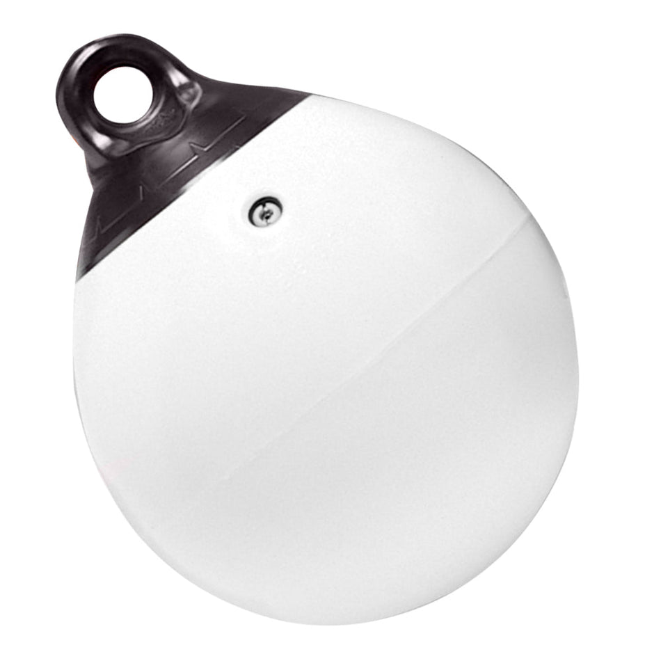 Taylor Made 15" Tuff End Inflatable Vinyl Buoy - White - Get Tight Gear