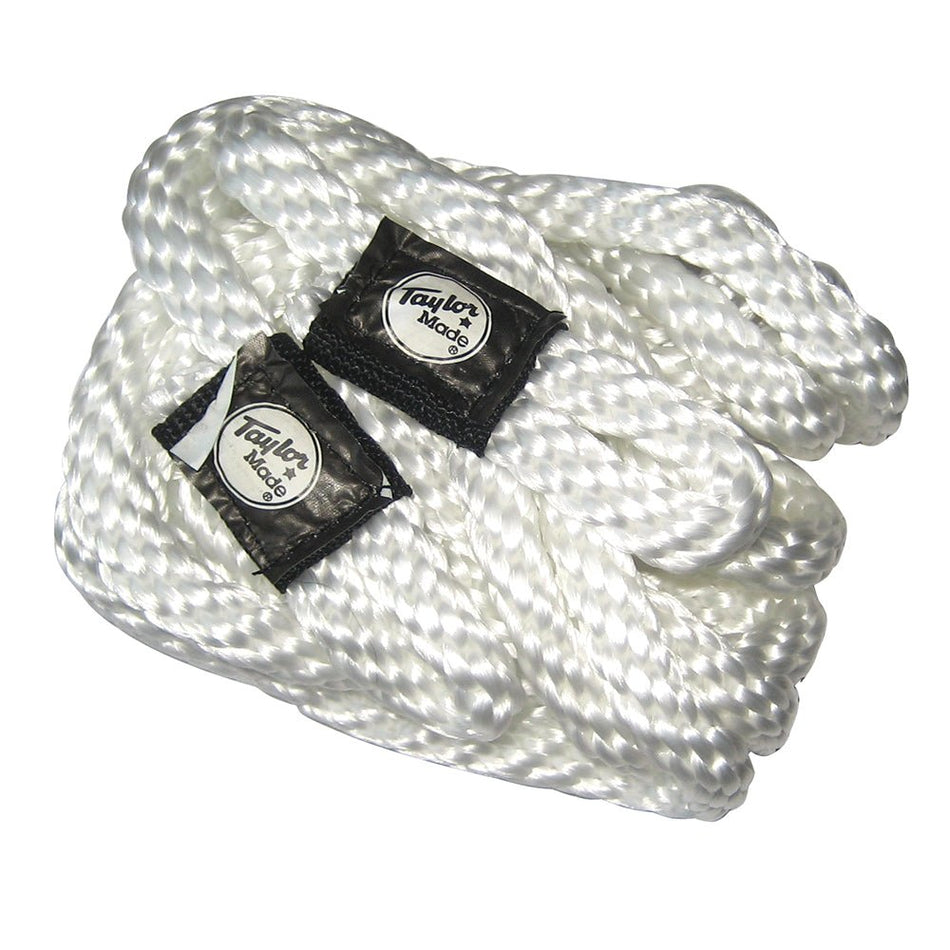 Taylor Made Fender Loc Fender Lines - 3/8" x 72" - Pair - White - Get Tight Gear