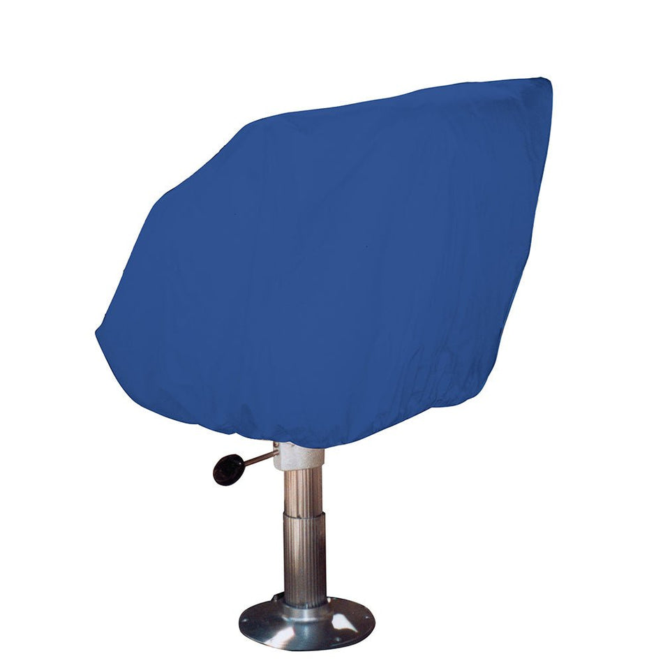 Taylor Made Helm/Bucket/Fixed Back Boat Seat Cover - Rip/Stop Polyester Navy - Get Tight Gear