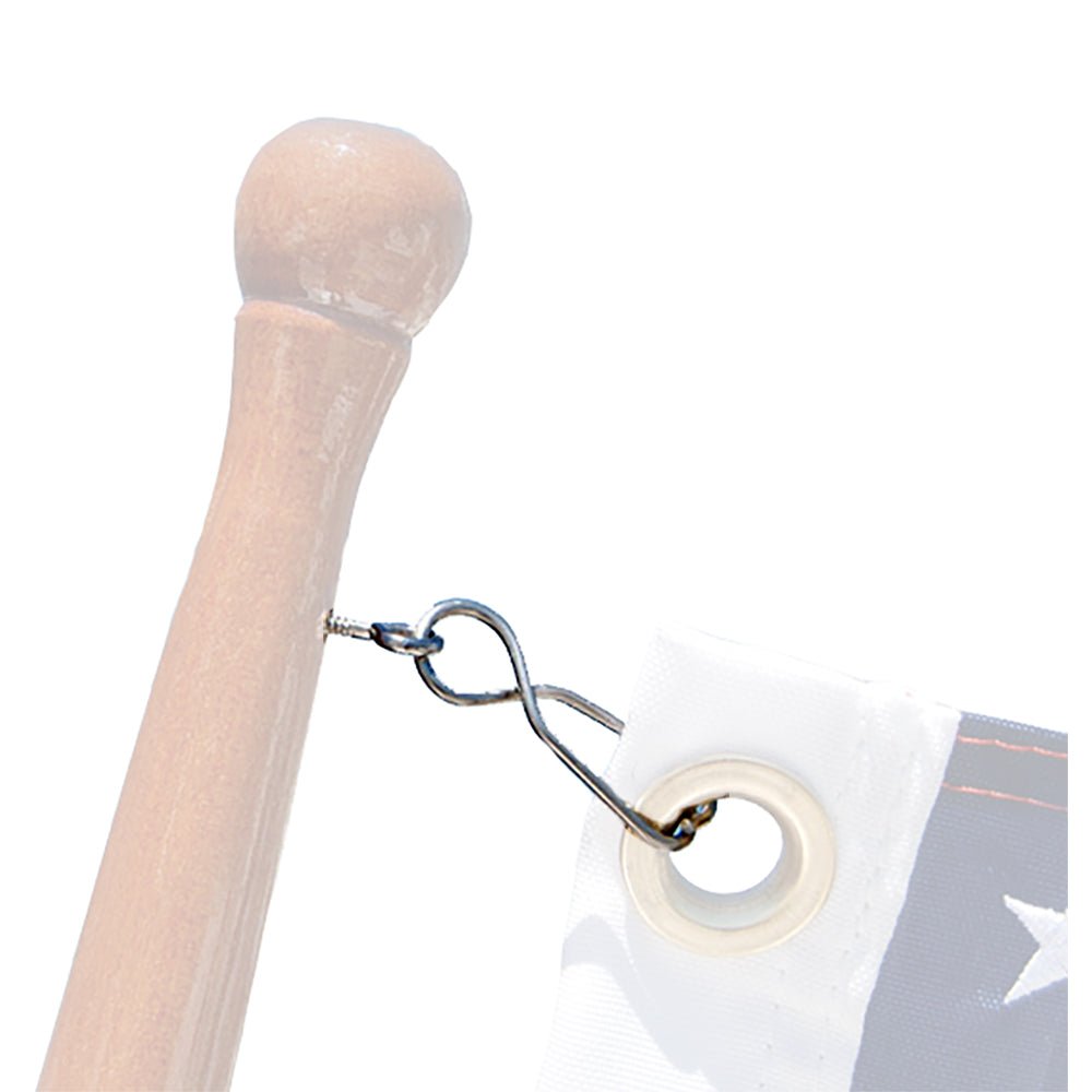 Taylor Made Skipper Flag Clips w/SS Screw Eyes (4pk) - Get Tight Gear