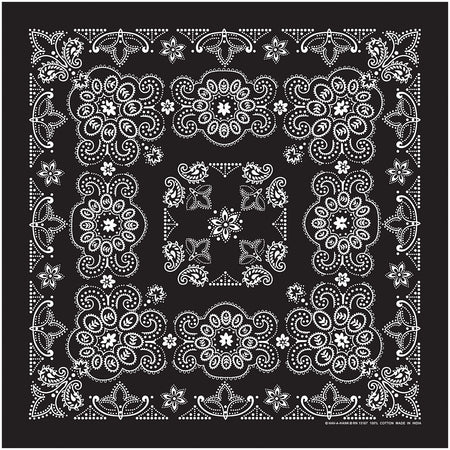 Te X As Paisley Bandana Black - Get Tight Gear