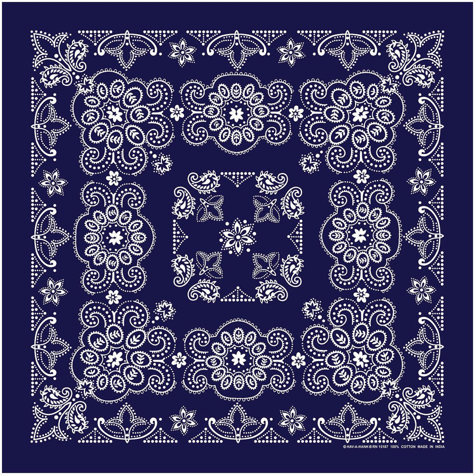 Te X As Paisley Bandana Navy - Get Tight Gear