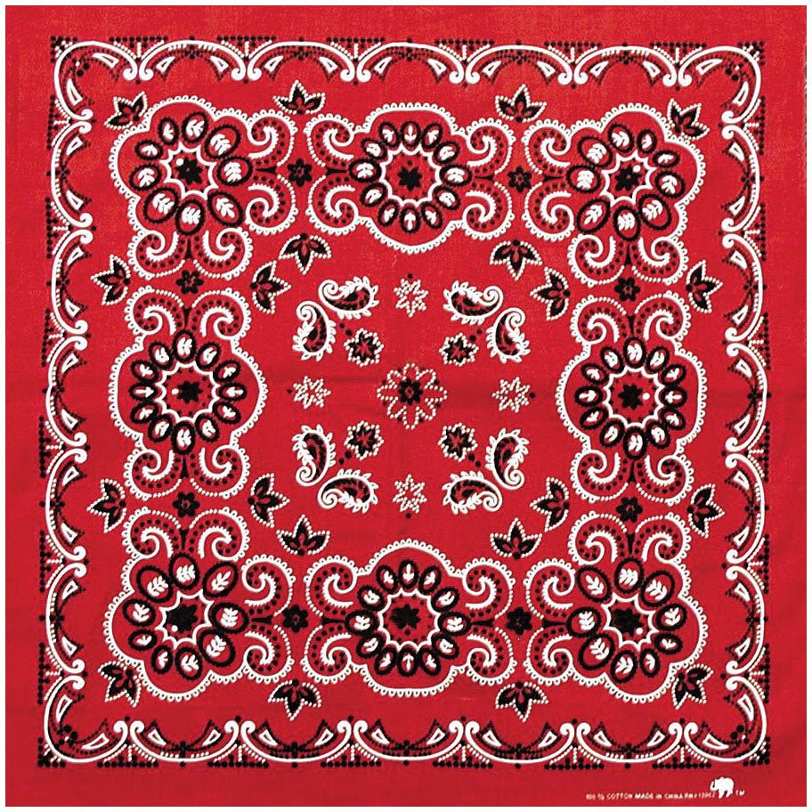 Te X As Paisley Bandana Red - Get Tight Gear