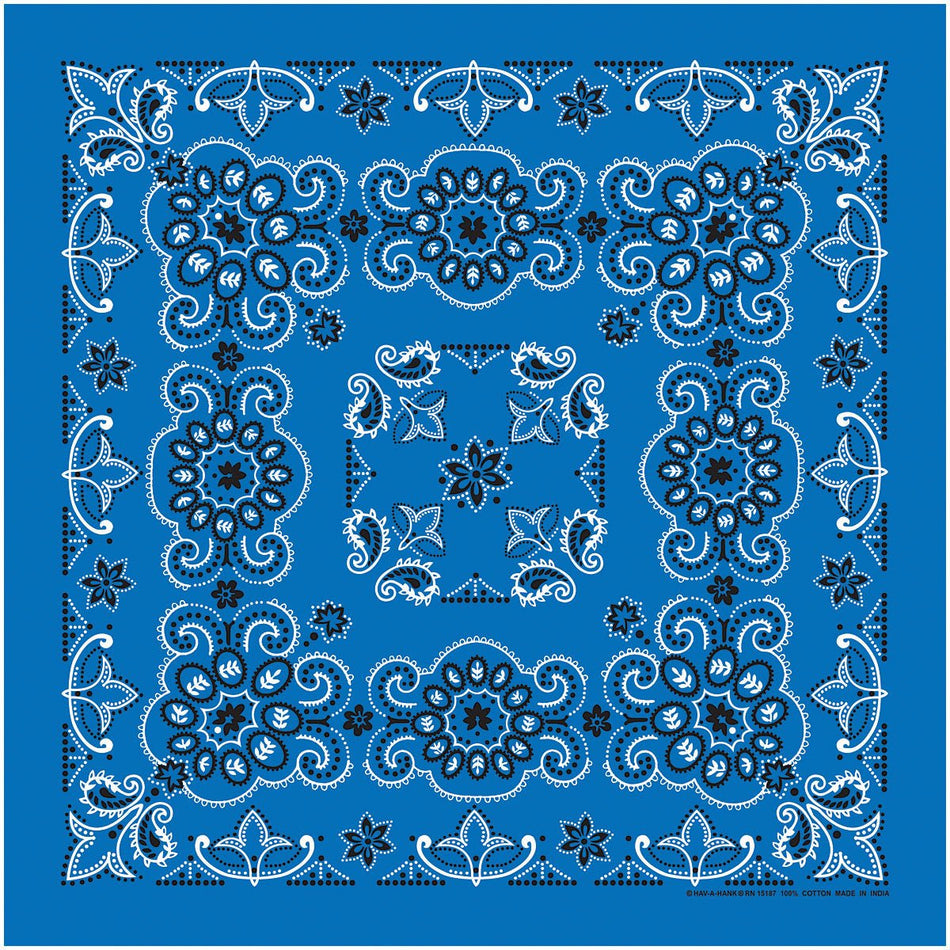 Te X As Paisley Bandana Royal - Get Tight Gear