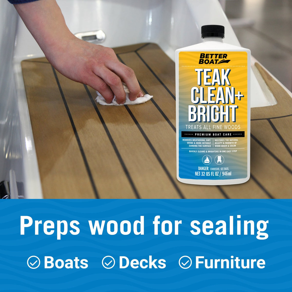 Teak Cleaner and Brightener - Get Tight Gear