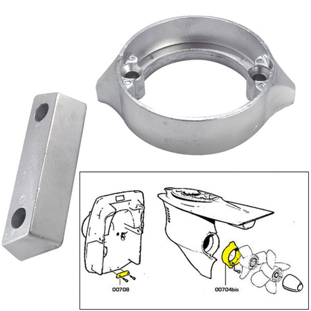 Tecnoseal Anode Kit w/Hardware - Volvo Duo - Prop 290 - Zinc - Get Tight Gear