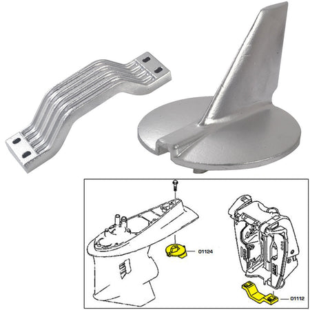 Tecnoseal Anode Kit - Yamaha 200 - 250 HP - Magnesium - Get Tight Gear